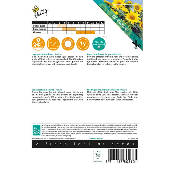 Buzzy® Sunny Flowers, Sunflower Pacino
