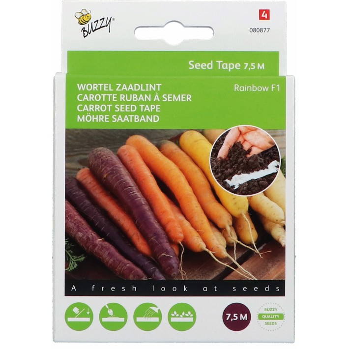 Buzzy® Ruban à semer Carotte Rainbow F1