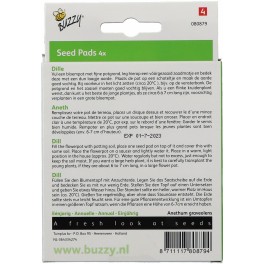 Seedpads Dille, 4 ronde pads