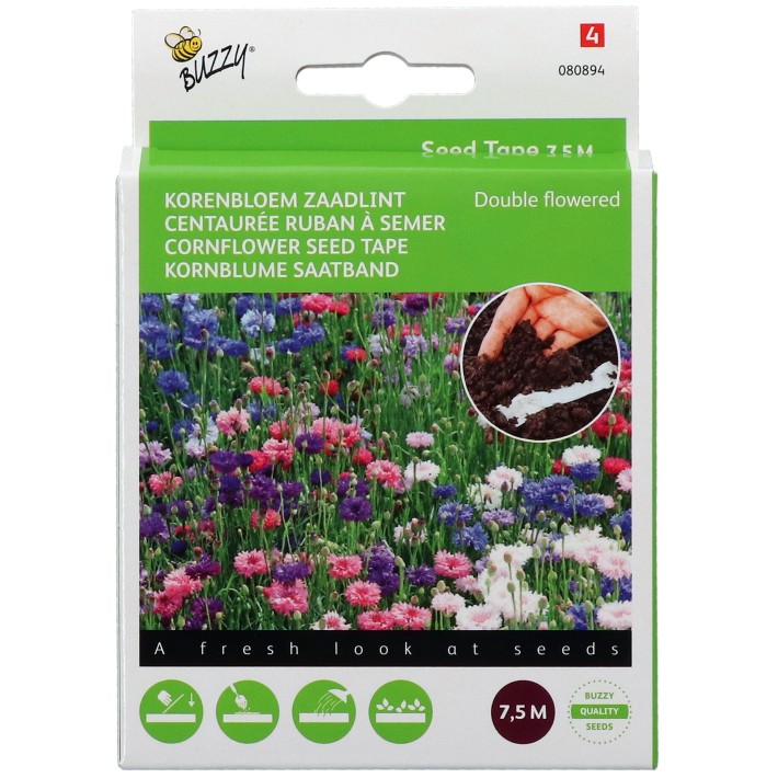 Buzzy® Ruban à semer Centaurée barbeau Double, variée