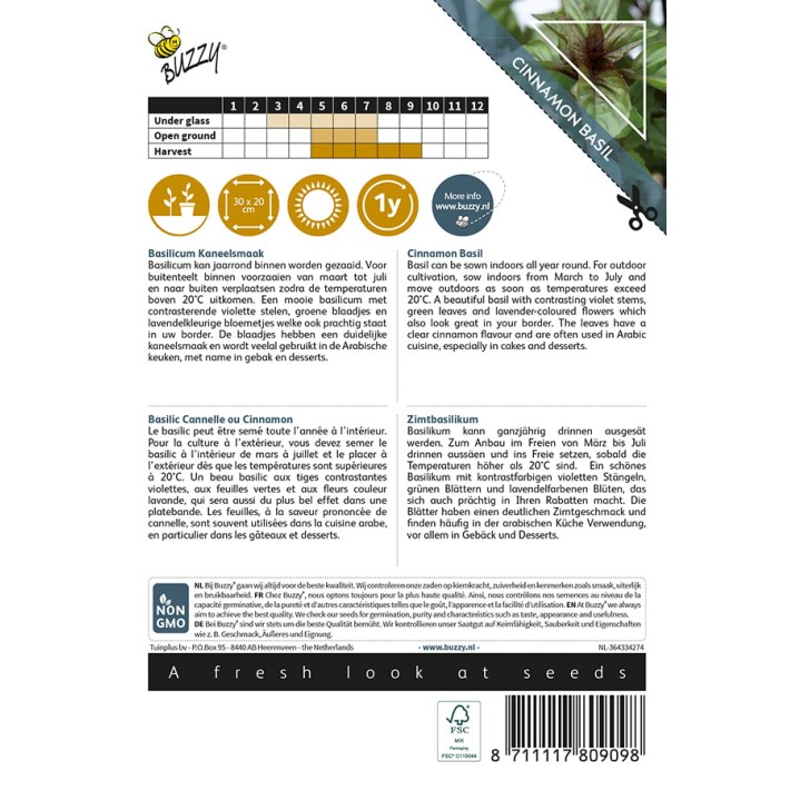 Buzzy® Basilic Canelle