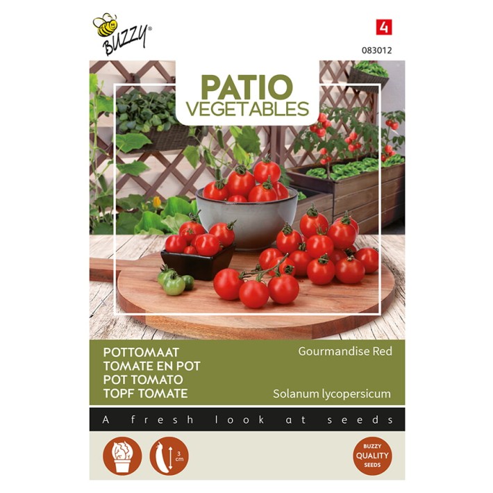 Buzzy® Patio Veggies, Pot tomato Gourmandise Red