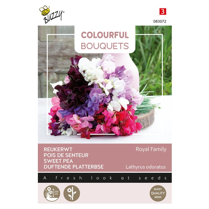 Buzzy® Colourful Bouquets, Royal Family (lathyrus)