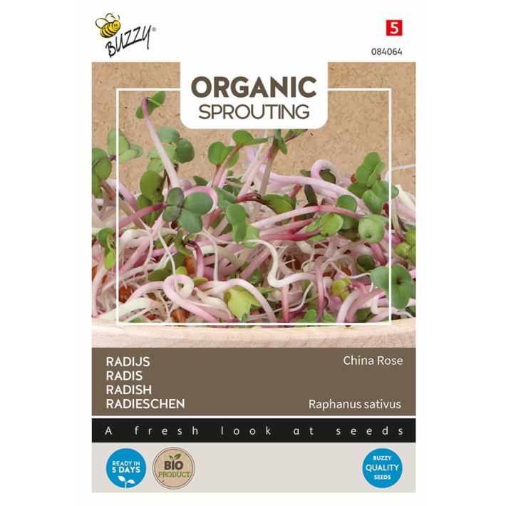 Buzzy® Organic Sprouting Radish China Rose (BIO)
