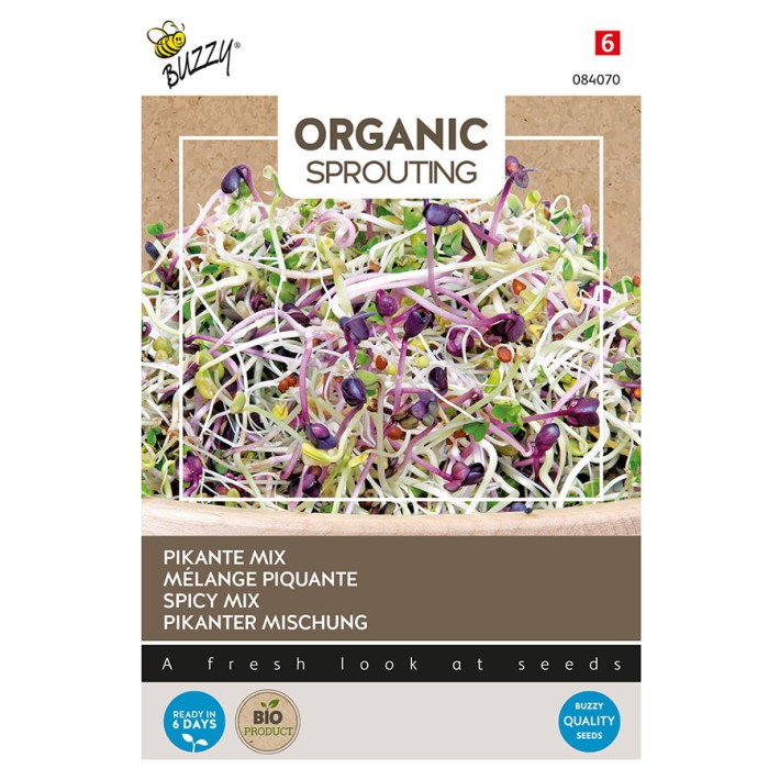Buzzy® Organic Sprouting de Salad Piquant (BIO)