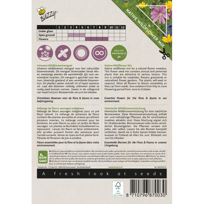 Buzzy® Native Flowers, Mélange de fleurs sauvages