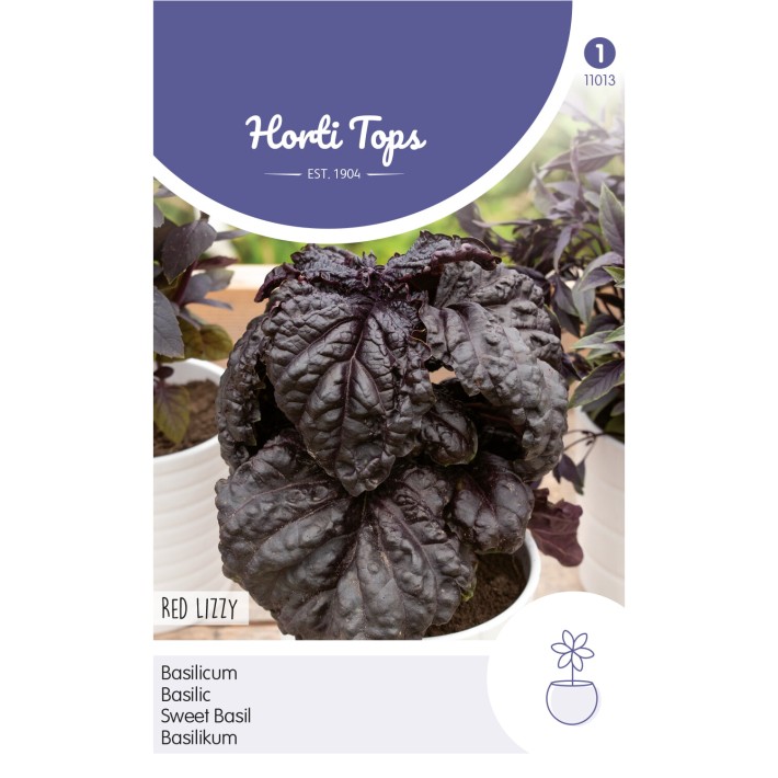 Horti Tops® Basil Red Lizzy - Red Lettuce Leaved