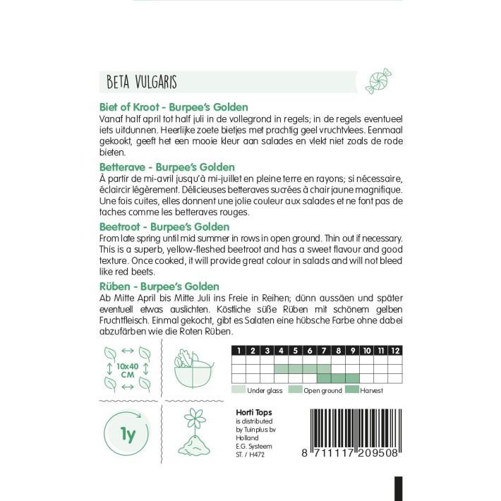 Horti Tops® Betterave Potagere Burpees Golden