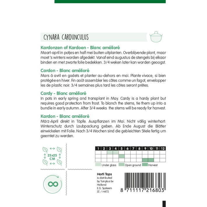 Horti Tops® Cardon, Blanc amélioré