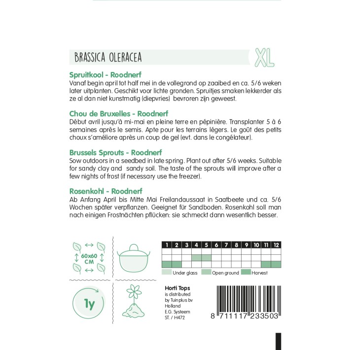 Horti Tops® Brussels Sprouts Roodnerf
