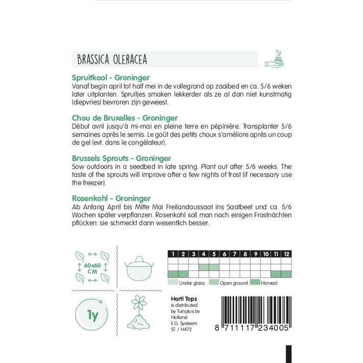 Horti Tops® Chou De Bruxelles De Groningue (Perfection)