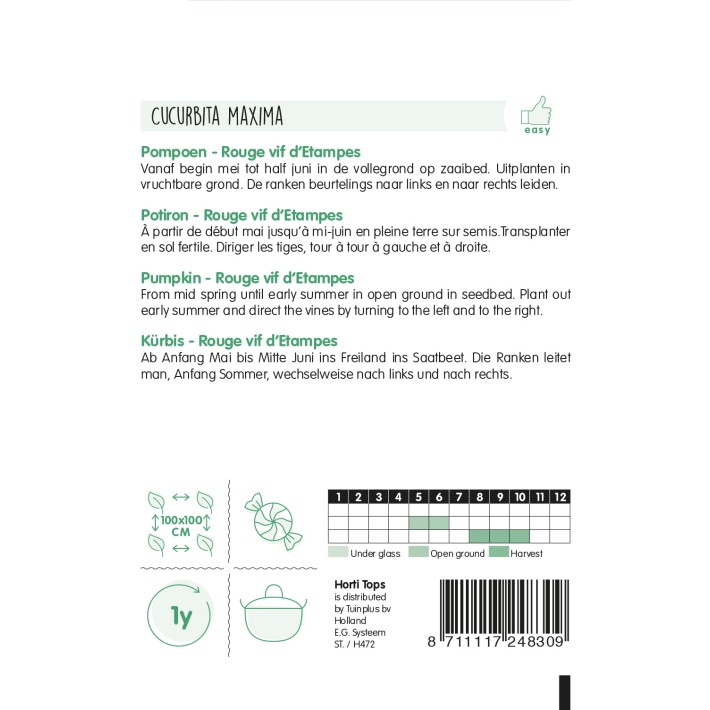 Horti Tops® Pumpkin Rouge vif d' Etampes