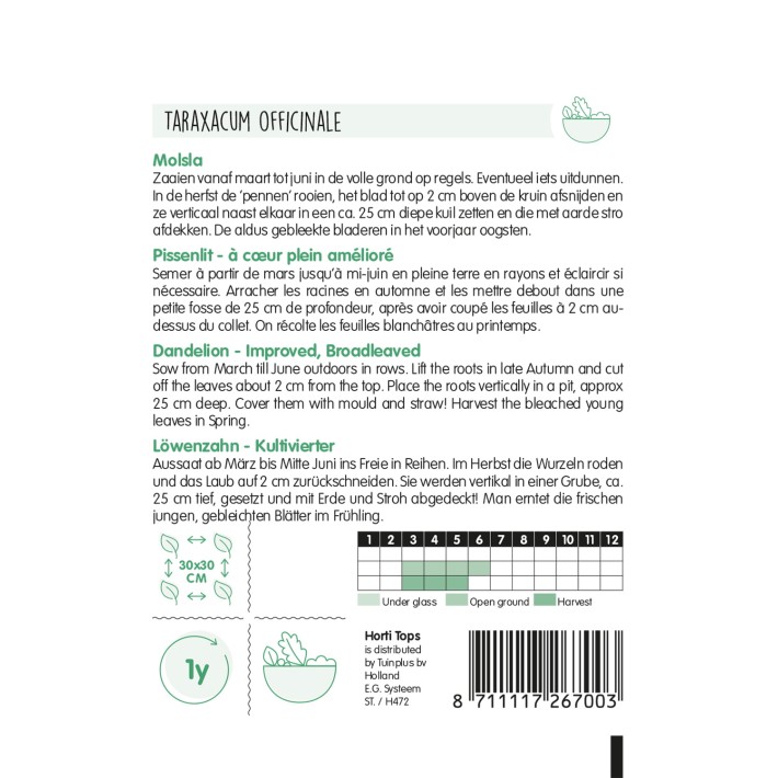 Horti Tops® Dandelion Improved Broadleaved