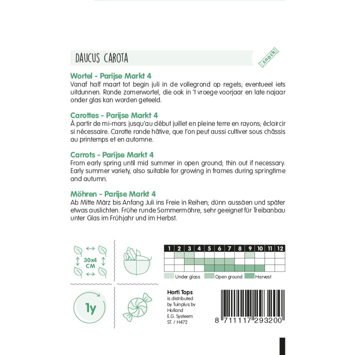 Horti Tops® Carotte Mercado de Paris 4