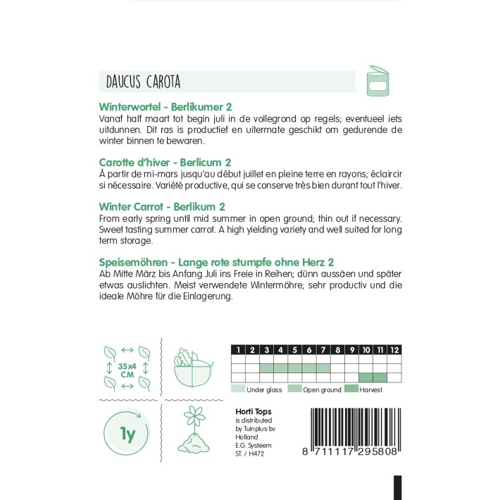 Horti Tops® Carrots Berlikumer 2 10 gr.