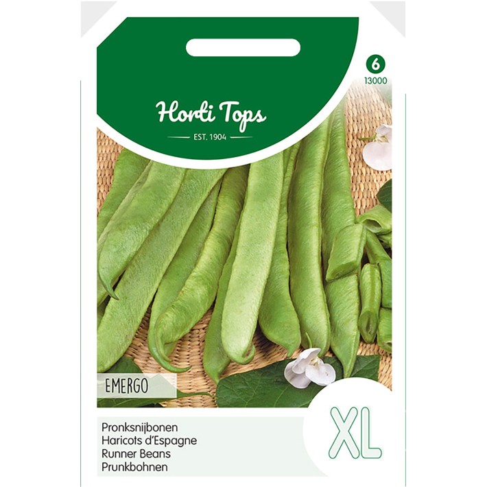Haricot d'Espagne blanc à longue cosse, 100g