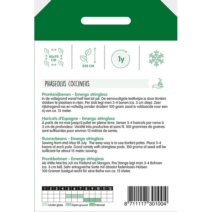 Haricot d'Espagne Emergo sans fil, 100g