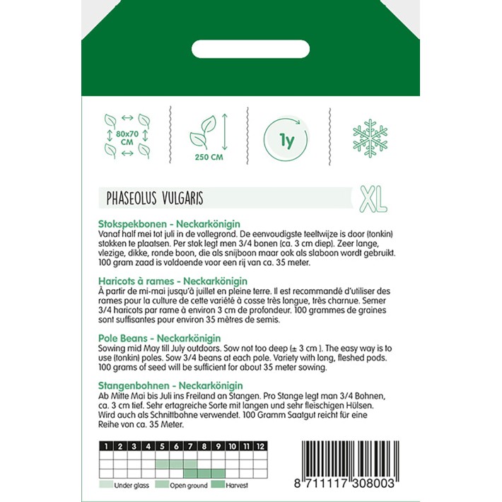 Haricot rames Reine du Neckar-Phenomene s.f., 100g