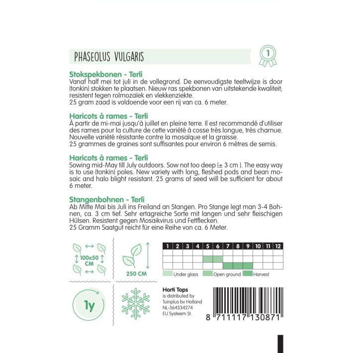 Horti Tops® Haricots à rames Terli