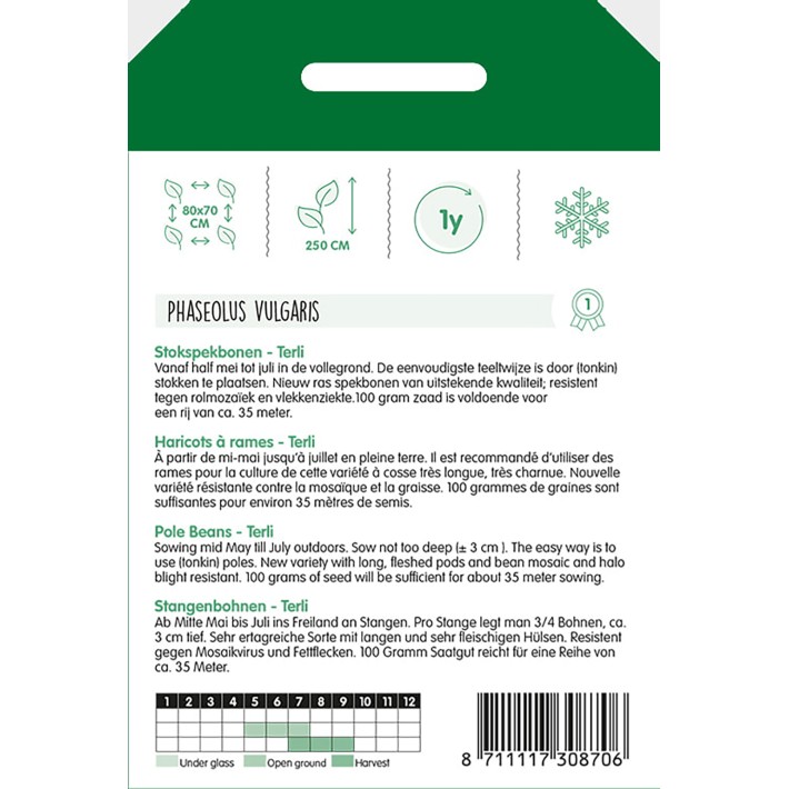 Haricots à rames  Terli, 100g