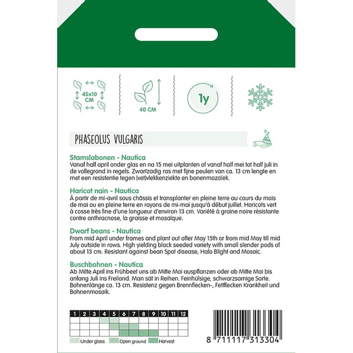 Dwarf beans Nautice, 100g