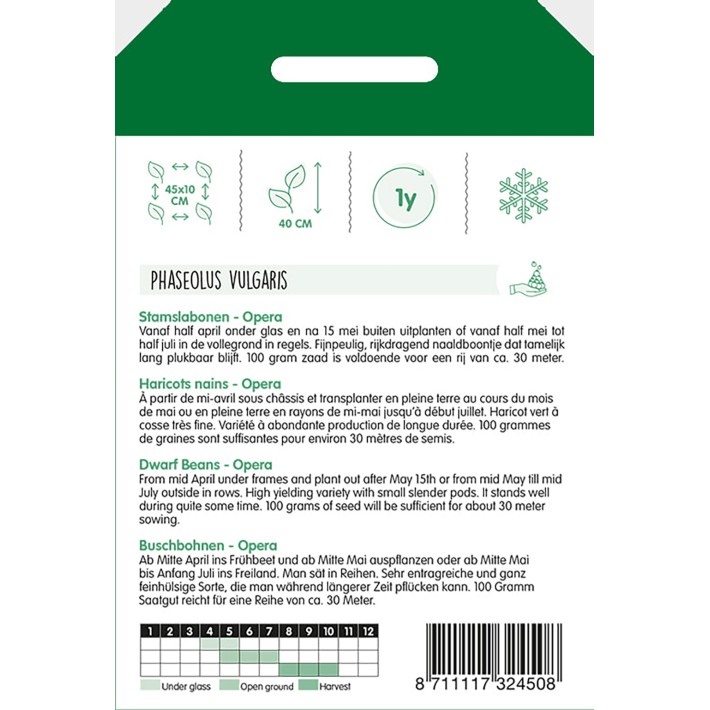 Haricot nain Opéra, 100g