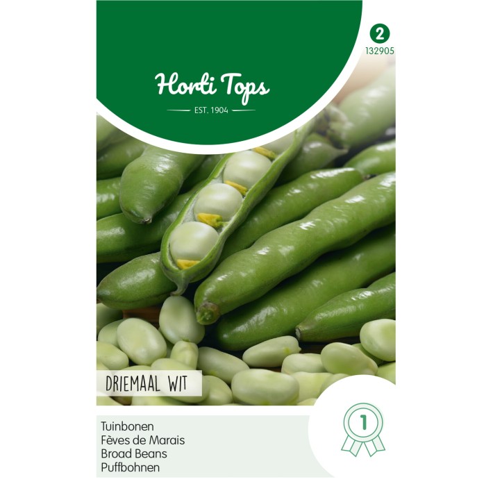 Horti Tops® Broad Beans Threefold White, 20g