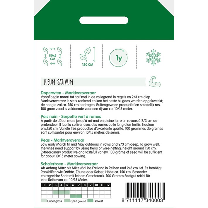 Peas Marktveroveraar, 100g