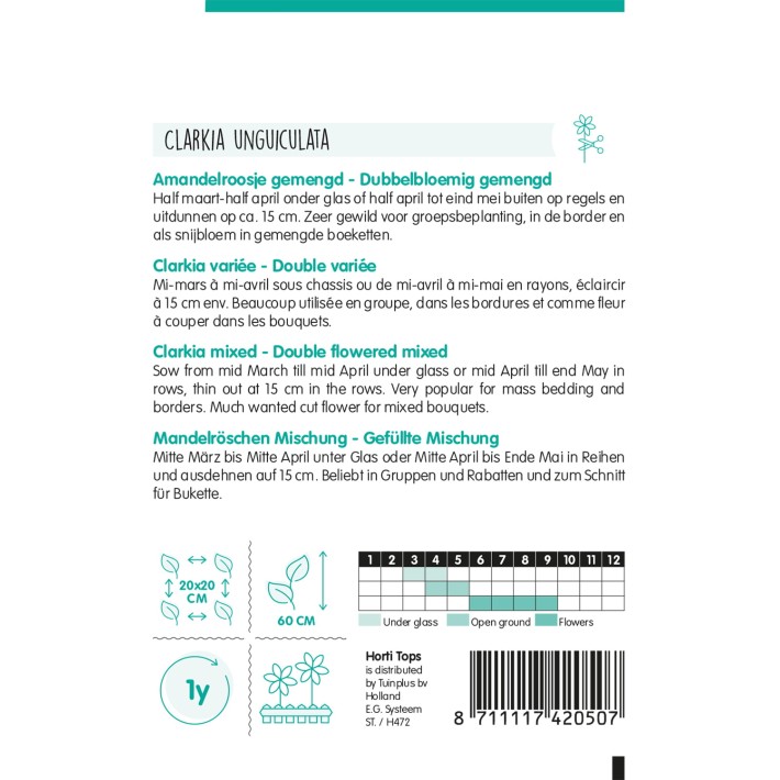 Horti Tops® Clarkia Elegans Double Variee