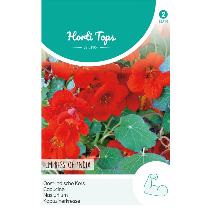 Horti Tops® Tropaeolum Nanum  Empress Of India, Scarlet