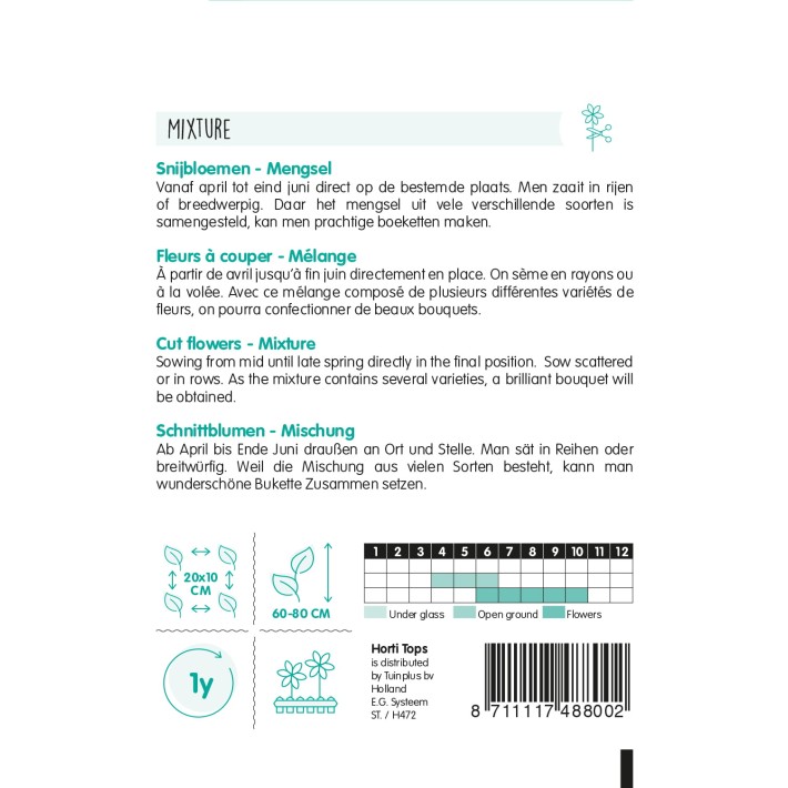Horti Tops® Cut Flowers annual mixture