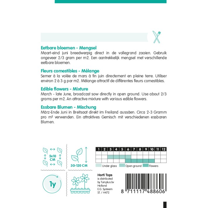 Horti Tops® Fleurs comestibles mélange