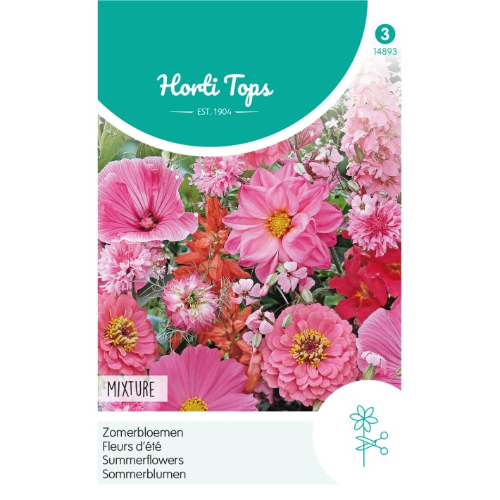 Horti Tops® Melange de Fleurs à couleur rose / rouge