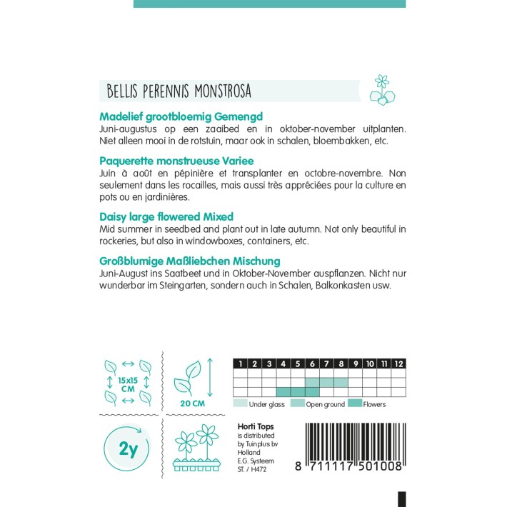 Horti Tops® Bellis Perennis Dbl Monstr. Var.