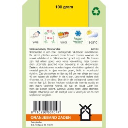 Oranjeband® Haricot à rames Double de Westland, 100g