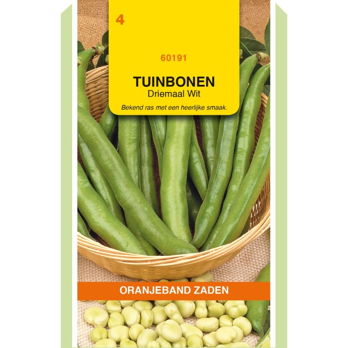 Oranjeband® Broad Beans Threefold White, 100g