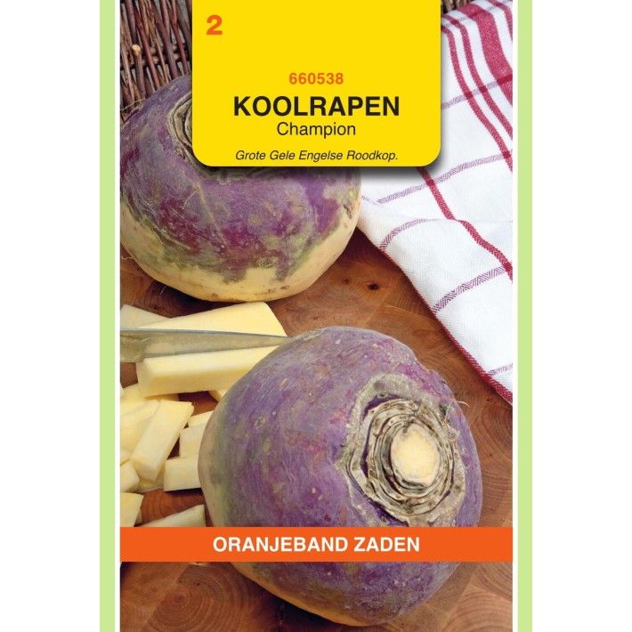 Oranjeband® Chou Navet Champion, jaune à collet rouge