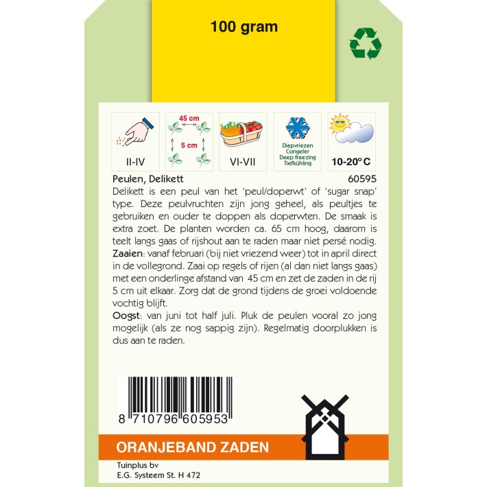 Oranjeband® Snap Peas Delikett