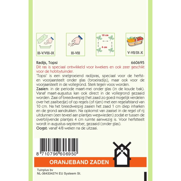 Oranjeband® Radish Topsi