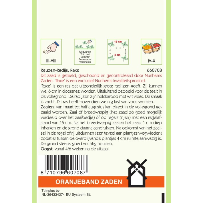 Oranjeband® Radies Raxe