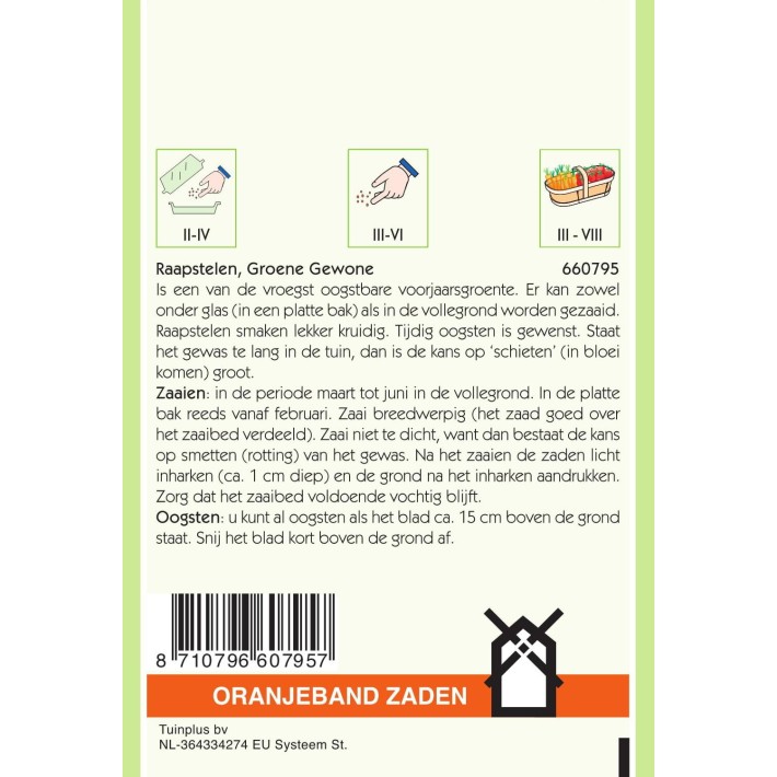 Oranjeband® Feuilles de navets - Quesses