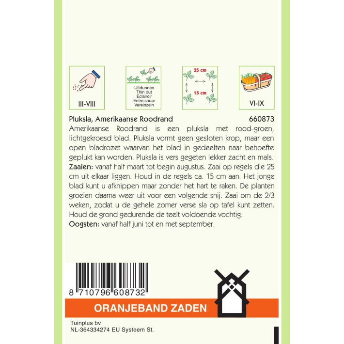 Oranjeband® Laitue à couper Frisée d'Amérique