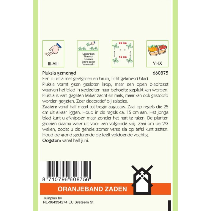 Oranjeband® Laitue à couper en mélange