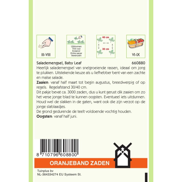 Oranjeband® Baby Leaf Greens