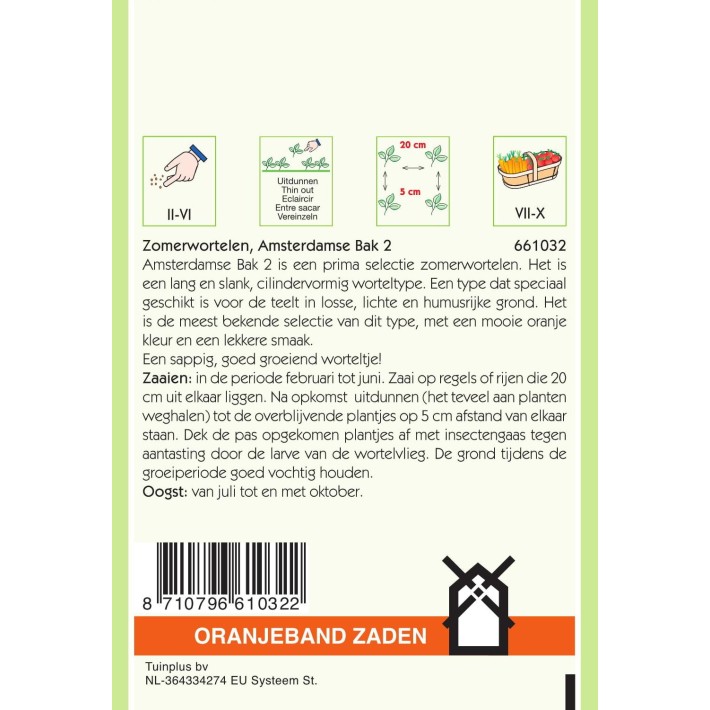 Oranjeband® Carotte d'Amsterdam 2