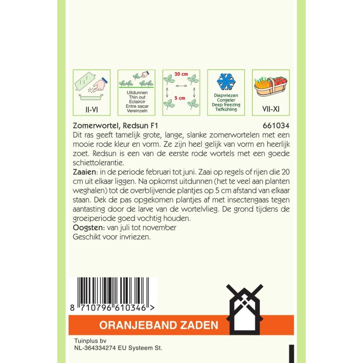 Oranjeband® Carrots Redsun F1