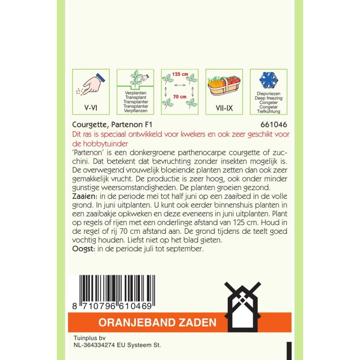 Oranjeband® Squash Partenon F1