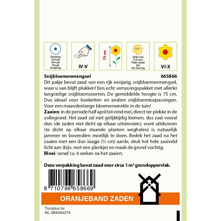 Oranjeband® Cut Flowers annual mixture