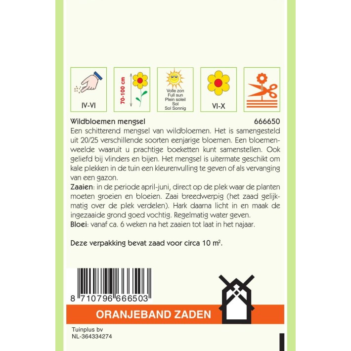 Oranjeband® Wildflowers Annuals Mixture