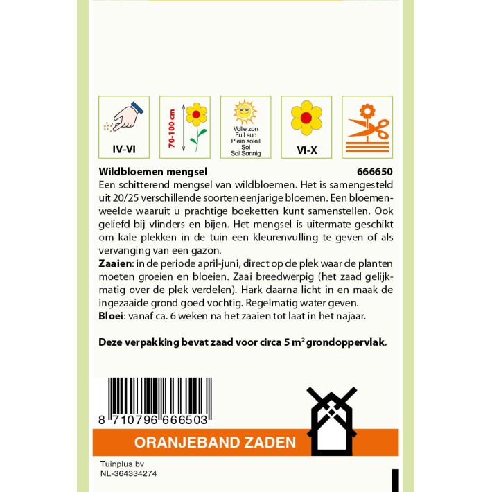 Oranjeband® Wildflowers Annuals Mixture